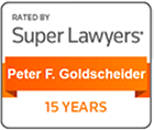 Rated By | Super Lawyers | Peter F. Goldscheider | 15 Years
