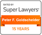 Rated By | Super Lawyers | Peter F. Goldscheider | 15 Years